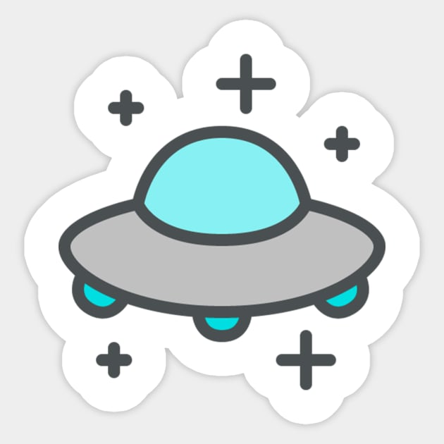 ufo Sticker by Pavlushkaaa